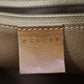 CELINE Macadam Pattern Handbag Pouch Brown PVC Leather #CP487