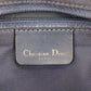 Christian Dior Trotter Handbag Navy Canvas #BO876