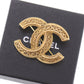 CHANEL CC Logos Pin Brooch Gold Plated 1108 #AG286