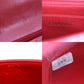 CHANEL Diana Shoulder Bag Red Caviar Skin Leather #CK715