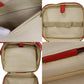 CHANEL CC Shoulder Handbag Vanity Red Caviar Skin Leather #CF934