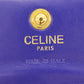 CELINE Logos Coin Purse Blue Leather #CA359