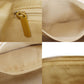 CHANEL CC Logo Shoulder Bag Beige Leather #CS561