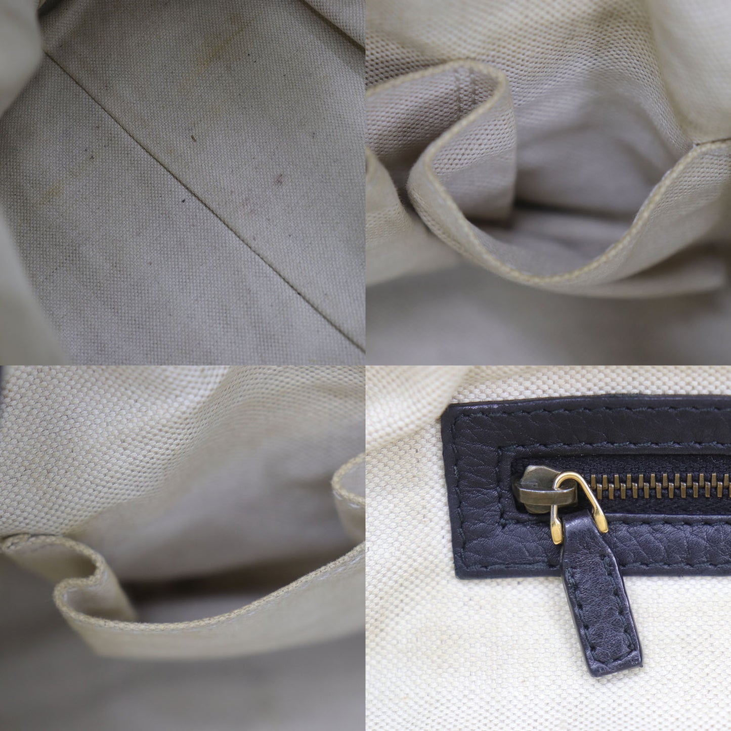 GUCCI Logos 2Way Shoulder Handbag Leather Black #BH637