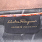 Salvatore Ferragamo Vara Mini Shoulder Bag Brown Embossed Leather #AH47
