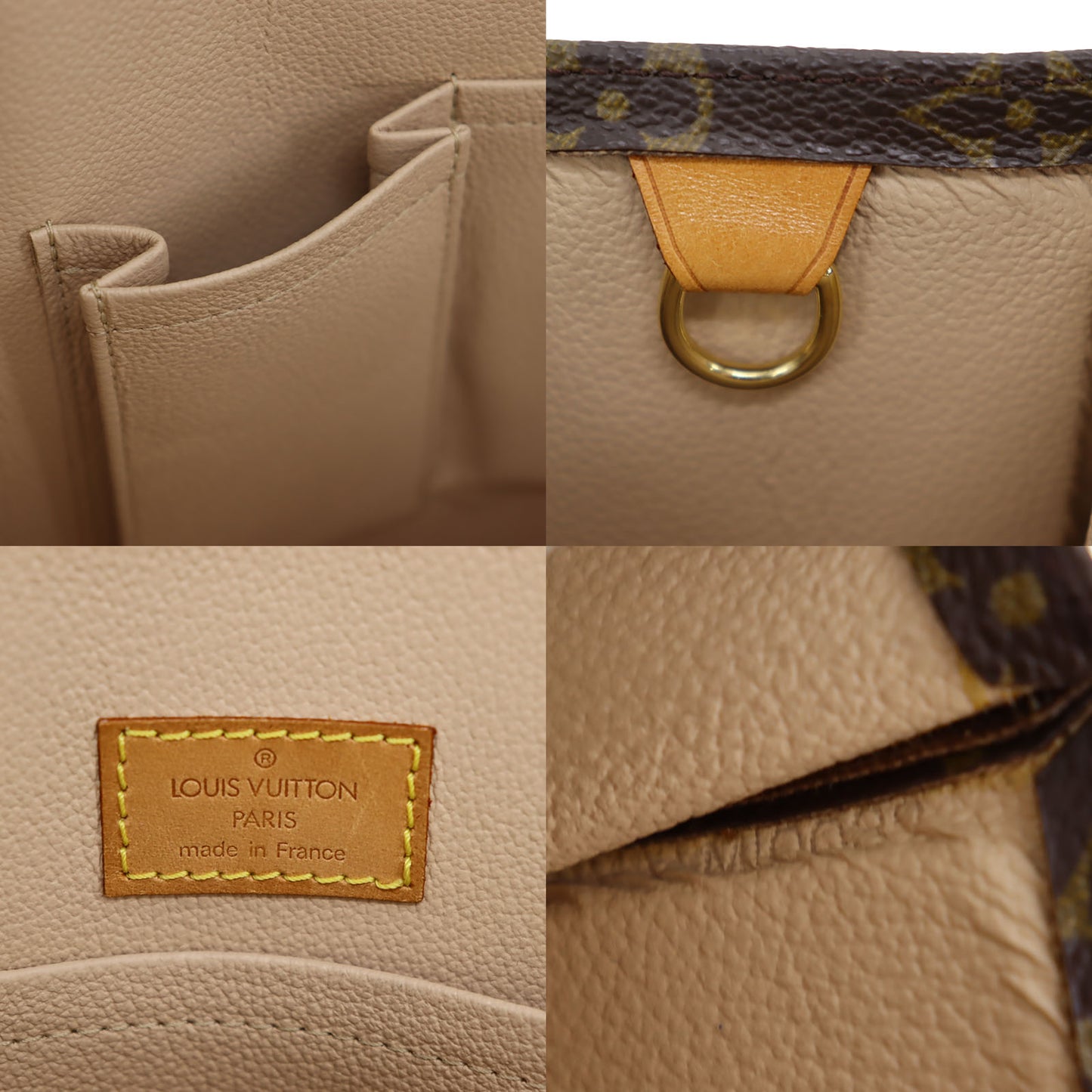 LOUIS VUITTON LV Sac Plat Used Tote Handbag Monogram M51140 #BT776