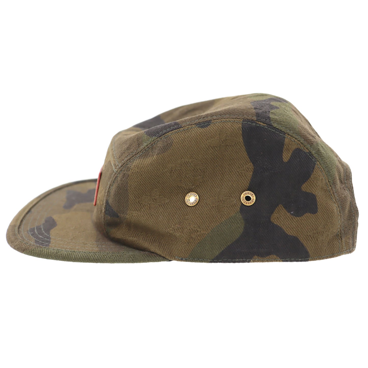 LOUIS VUITTON x Supreme LV Cap Camouflage Khaki Green Cotton #AH370