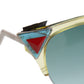 FENDI Sunglasses Clear Light Blue Turquoise Eye Wear #AH547