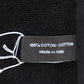 CHANEL CC Logos Towel Scarf 100% Cotton Black #BX906