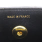 CHANEL Mini Matelasse Used Shoulder Bag Black Canvas Vintage #CN499