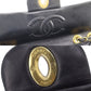 CHANEL Matelasse 34 Chain Shoulder Bag Black Leather #BP632