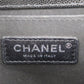 CHANEL Used BOY CHANEL Shoulder Bag Black Caviar Skin Leather Vintage #DA571