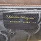 Salvatore Ferragamo Gancini 2Way Clutch Shoulder Bag Brown Leather #AG134