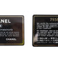 CHANEL CC Logos Bi-fold Wallet Black Caviar Skin Leather #CW716