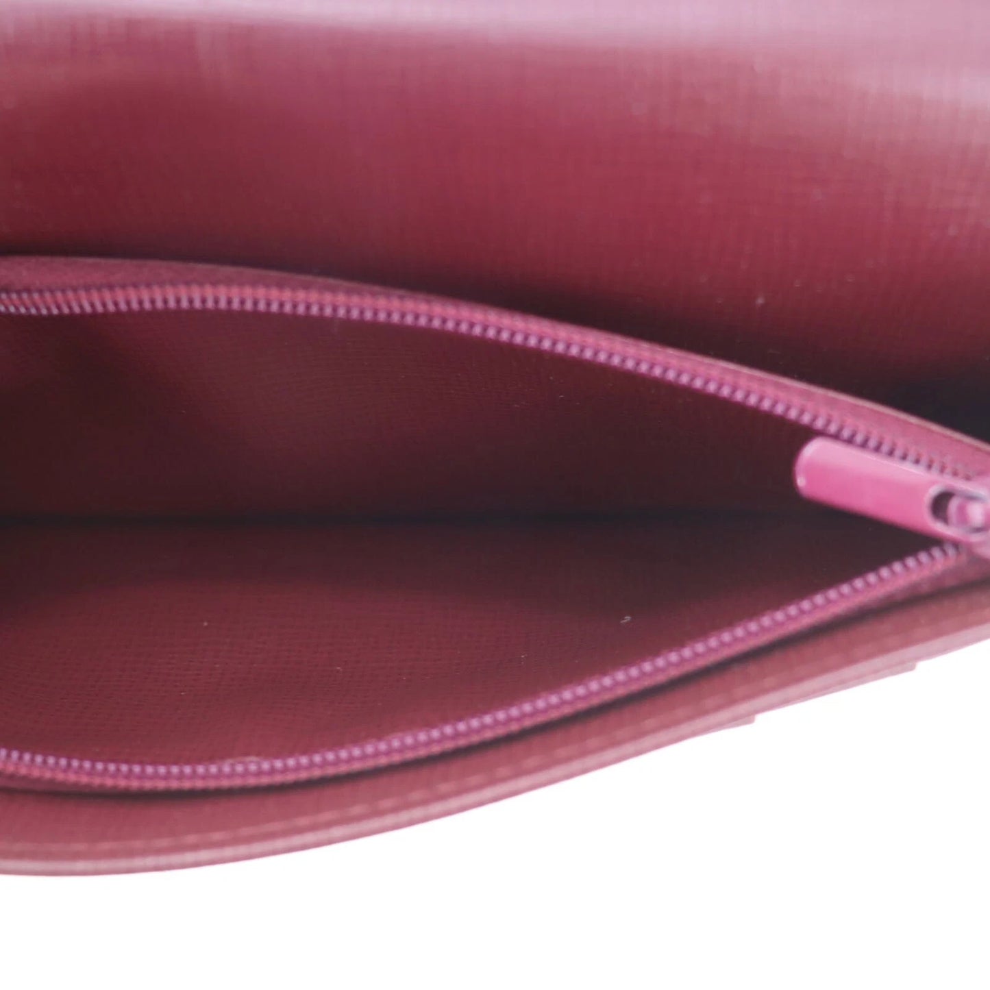 CARTIER Must de Cartier Bifold Long Wallet Leather Burgundy #ED495