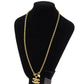 CHANEL CC Logos Gold Plated Chain Used Necklace Vintage #AH669