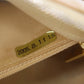 CHANEL CC Logo Shoulder Bag Beige Leather #CS561