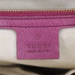 GUCCI Original GG Canvas Leather Tote Handbag Pink Beige #CU993