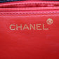 CHANEL CC Logo Shoulder Bag Black Satin #AF794