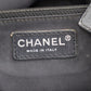 CHANEL Quilted Paris Biarritz Shoulder Tote Bag Black PVC #AH713