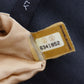 CHANEL Chocolate Bar Used Handbag Beige Black Leather Vintage #AH448 S