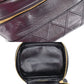 CHANEL Bicolore Handbag Vanity Pouch Black Lambskin #AH600