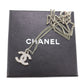 CHANEL CC Logos Necklace Rhinestone Silver F12 W #CN94