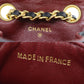 CHANEL Mini Matelasse Chain Belt Bag Pouch Black Lambskin Leather #AH176