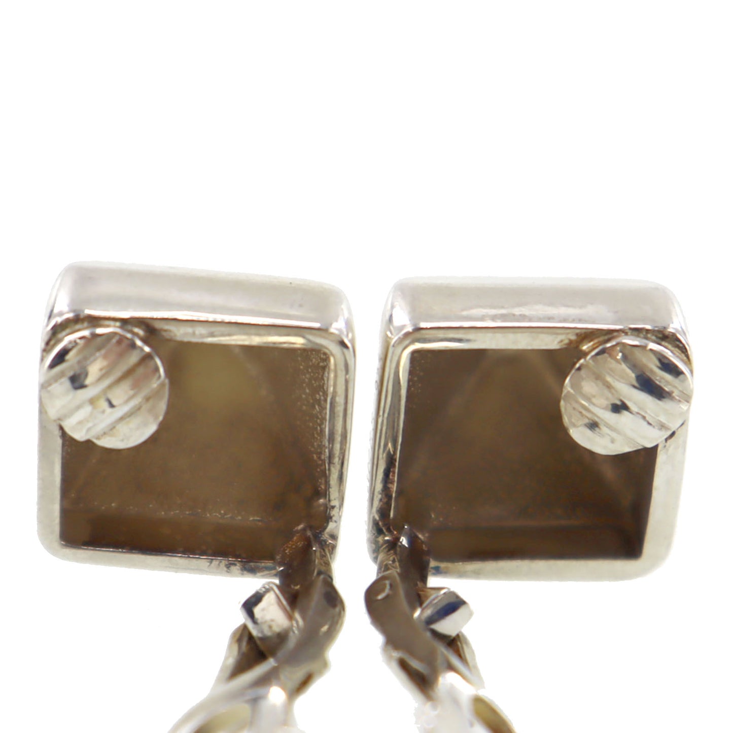 HERMES Medor Studs Earrings Silver Clip-On  #AH155