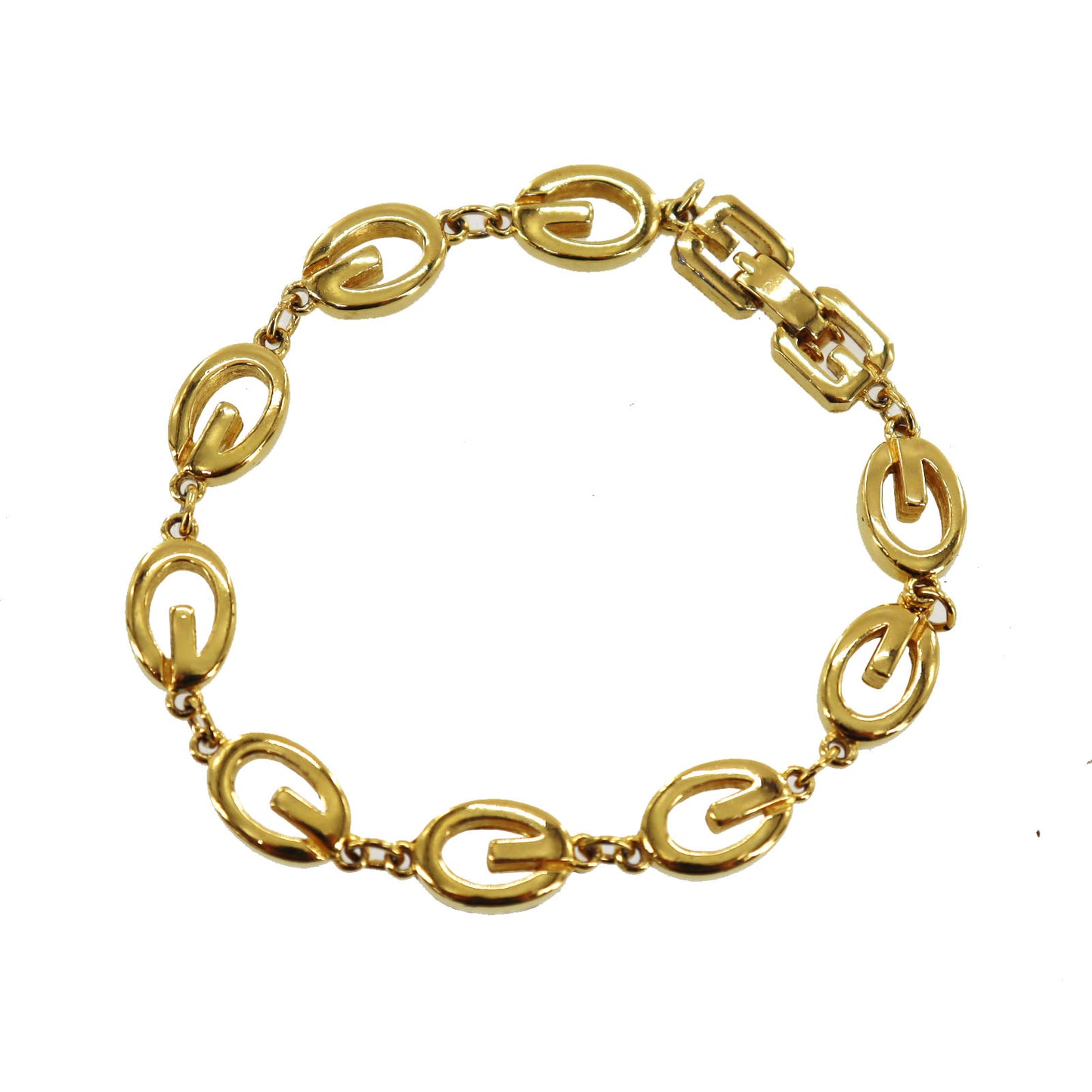 GIVENCHY G Logos Gold Bracelet 7.4in Gold-Plated Accessories #BO691