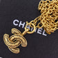 CHANEL CC Logos Gold Plated Chain Used Necklace Vintage #AH669