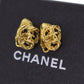 CHANEL CC Logos Earrings Gold Clip-On #CG516