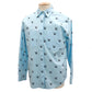 Burberry Logos Tops Shirt Light Blue Cotton Polyurethane #AG852