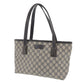 GUCCI GG Plus Tote Shoulder Bag Navy PVC #BJ342