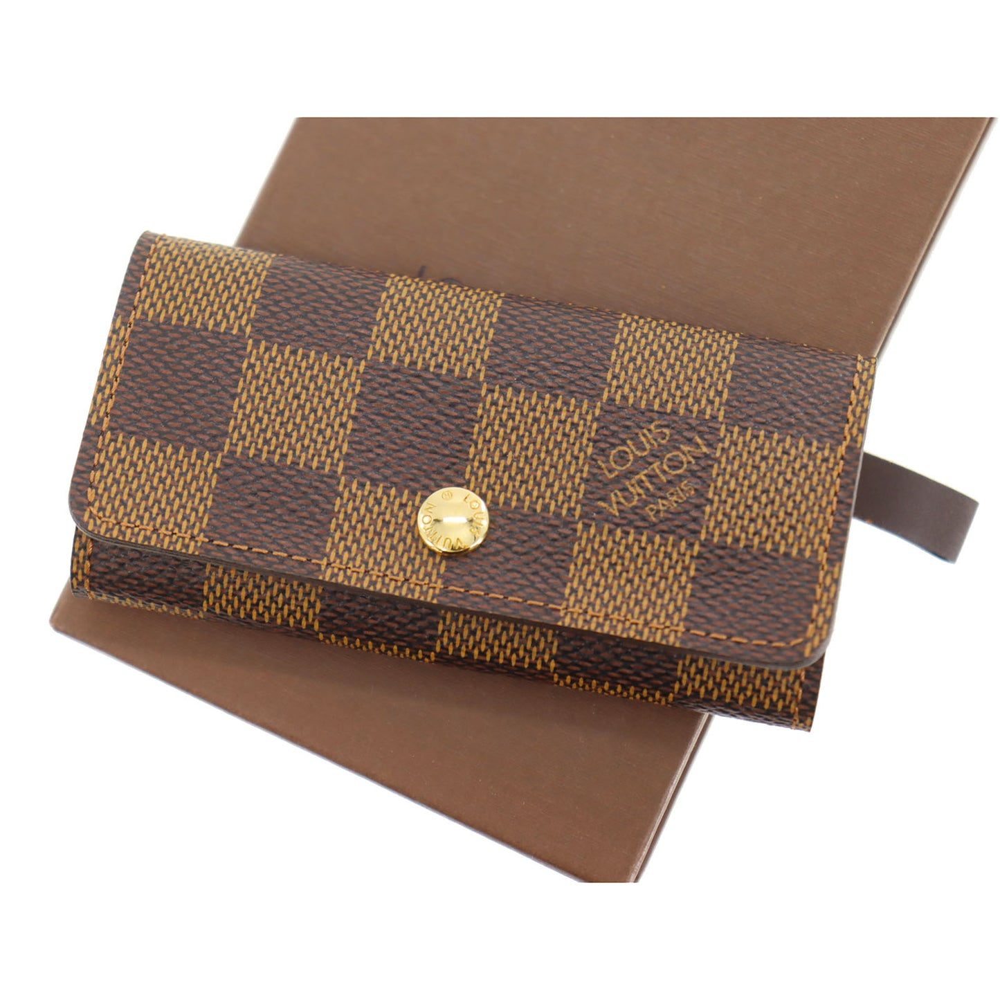 LOUIS VUITTON LV Multicles 4 Key Case Damier Brown N62631 #CN608