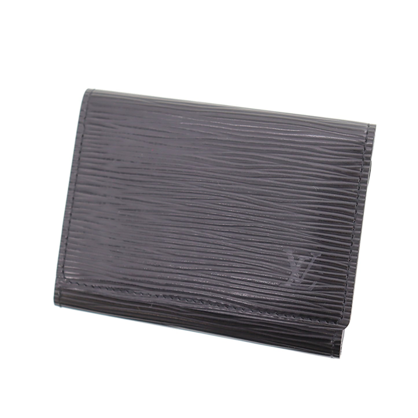 LOUIS VUITTON LV Enveloppe Cartes De Visite Black Epi M56582 #CN610