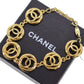 CHANEL CC Logos Circle Bracelet Gold Plated 1983 #AH699