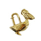 HERMES Cadena Padlock Used Pelican Motif Gold-Plated Vintage #CY160