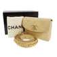 CHANEL Bicolore Bum Bag Beige Leather Lambskin #CK123