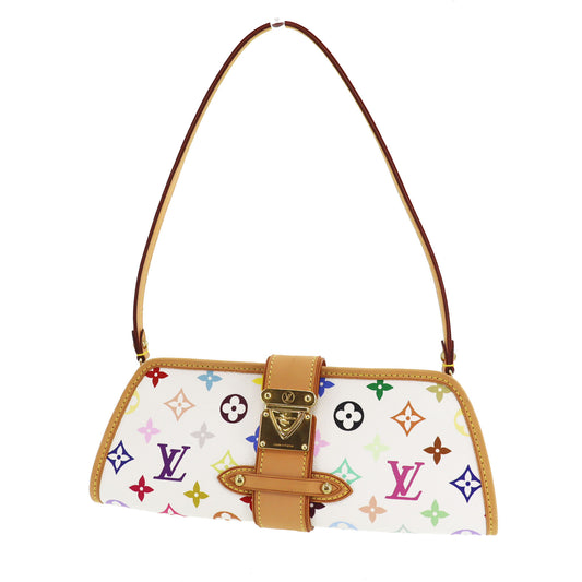 LOUIS VUITTON LV Shirley Shoulder Bag Used Multicolor White M40049 #DA878