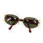 FENDI Sunglasses Black Brown Eye Wear #CO59