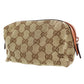 GUCCI Original GG Canvas Pouch Brown #AG742