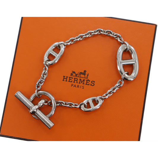 HERMES Chain Bracelet Chaine D'Ancre Silver 925 #AH532