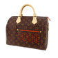 LOUIS VUITTON LV Perfo Speedy 30 Handbag Monogram Leather M95182 #BY837