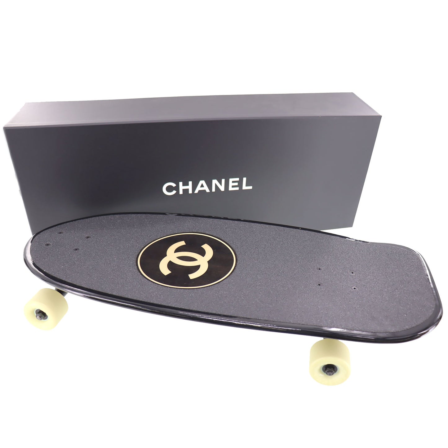 CHANEL New Skateboard Deck SS19 Street Black Logos 2019 #AH302