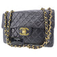 CHANEL Matelasse 34 Chain Shoulder Bag Black Leather #BP632