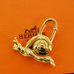 HERMES 1995 Limited Snail Charm Top Cadena Gold Plated #CA249