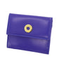 CELINE Logos Coin Purse Blue Leather #CA359