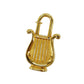 HERMES Cadena Padlock Used Harp Motif Gold-Plated Vintage #CY635