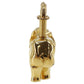 HERMÈS 1988 Elephant Exoticism Cadena Padlock Gold #AG992